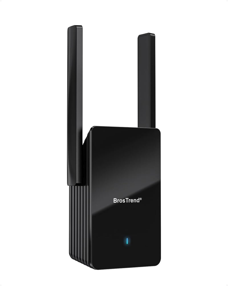 BrosTrend WiFi 6 AX3000 Jelerősítő - Gigabit LAN Portos Internet Erősítő, 2402Mbps 5GHz & 574Mbps 2.4GHz DualBand, WPA3, Vezetékes LAN Csatl