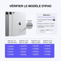 Earto iPad Pro 12.9 Bluetooth billentyűzet, 7 színű háttérvilágítás, érintőpaddal 2