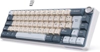 RK ROYAL KLUDGE R65 Mechanikus Billentyűzet Cream Switch - Vezeték Nélküli Bluetooth Gamer Keyboard Kék Színben 3750 mAh Akkumulátorral 1