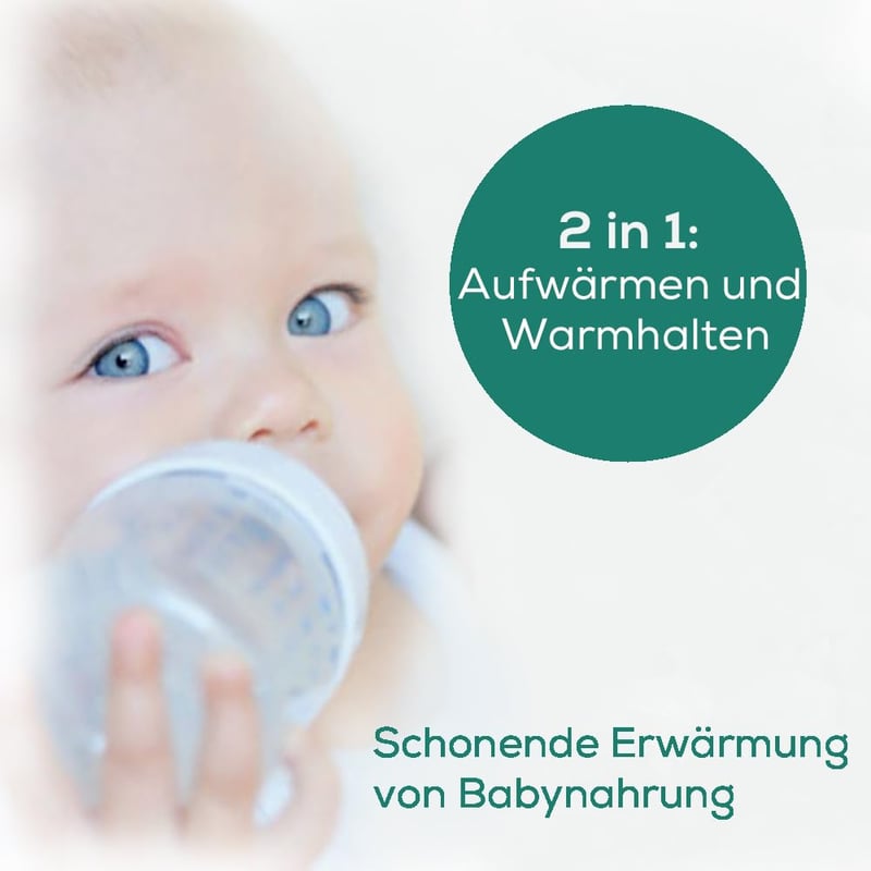 Beurer BY 52 Bébiétel és Cumisüveg Melegítő - 2 az 1-ben Melegítő és Melegen Tartó Funkció, Digitális Kijelző, 8 Perces Felmelegítési Idő