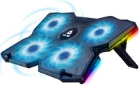 KLIM Wind Laptop Hűtő - RGB Világítás - 4 Ventilátor - USB Tápellátás - Stabil és Csendes - PC, Mac, PS4 Kompatibilis - 11-17 Colos Laptopok 1
