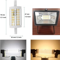 R7S LED izzó 78mm, dimmelhető, 15W, 4000K természetes fehér, 2 db csomag 3
