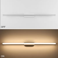 Klighten LED Fürdőszobai Tükörvilágítás 90 cm 20W IP44 Meleg Fehér 3000K Fali Lámpa Érintőkapcsolós 1300 Lumen Alumínium Modern 2