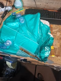 Bestway 54005 Nafukovací rodinný bazén 201x150x51 cm, zelený, 450 litrov, obdĺžnikový — na viacerých miestach znečistený (stav: pozri 2. obrázok) 2