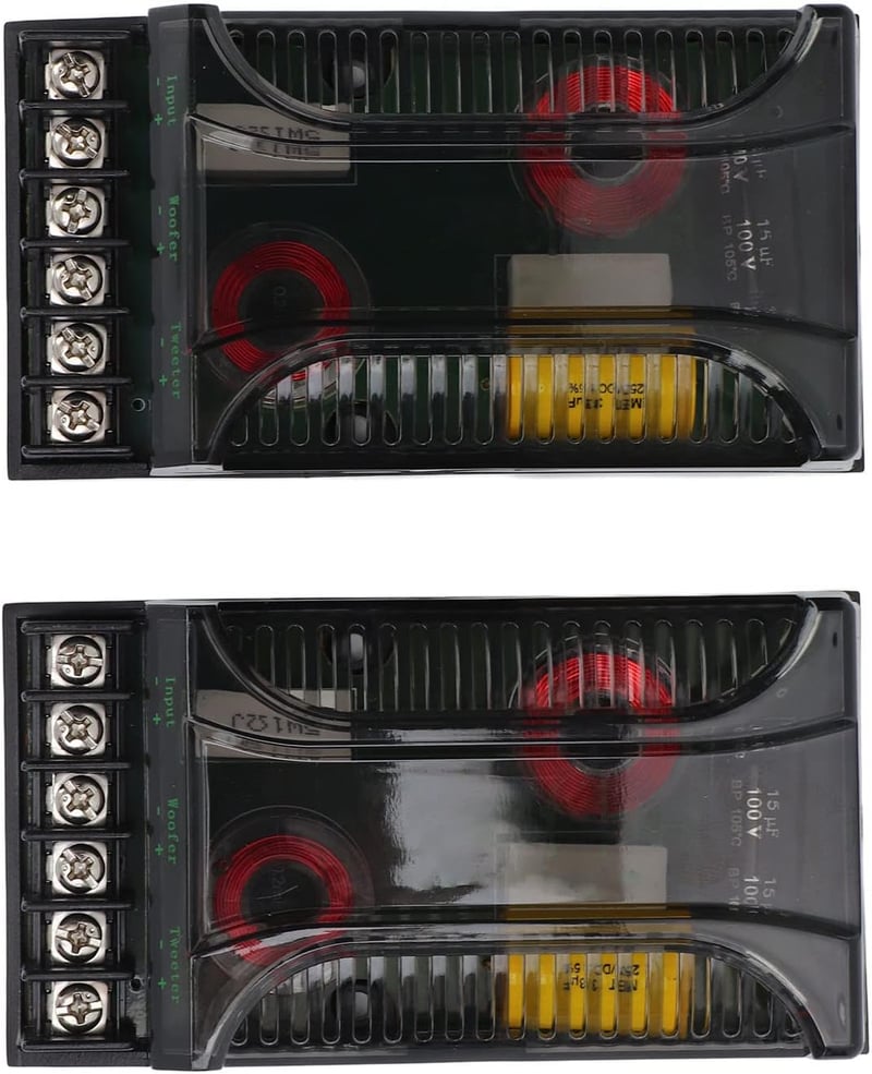Univerzális 300W-os 2-utas autó hangszóró crossover szett (2db)