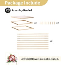 Nuptio Arany Fém Váza Szett - 60 cm Magas Geometrikus Virágtartó Állvány Esküvői Dekorációhoz, Rendezvényekhez - 2 db Négyszögletes Padlóváz 6