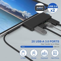 Yeemie Pro Surface Pro 8 Dokkoló - 4K HDMI, Ethernet, USB és TF Kártyaolvasó 5