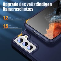 Samsung Galaxy S22 Ütésálló Kék Tok - Katonai Védelem 5
