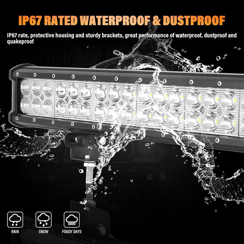 SKYWORLD 28 Inch 180W LED Munkalámpa Bar 12V 24V Vízálló Offroad Fényszóró