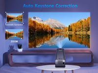 Magcubic HY320 Hordozható Projektor 4K Natív 1080P 10000 Lumen WiFi 6 Bluetooth 5.0 180° Forgatható Automatikus Keystone Android 11.0 Fekete 6