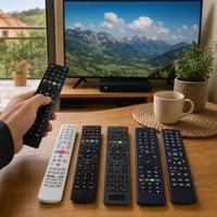 Műholdas távirányító-mentőöv: 5 db csere távirányító Thomson + Tele-System/Fuba + I-ZAP + CGV + Humax 1