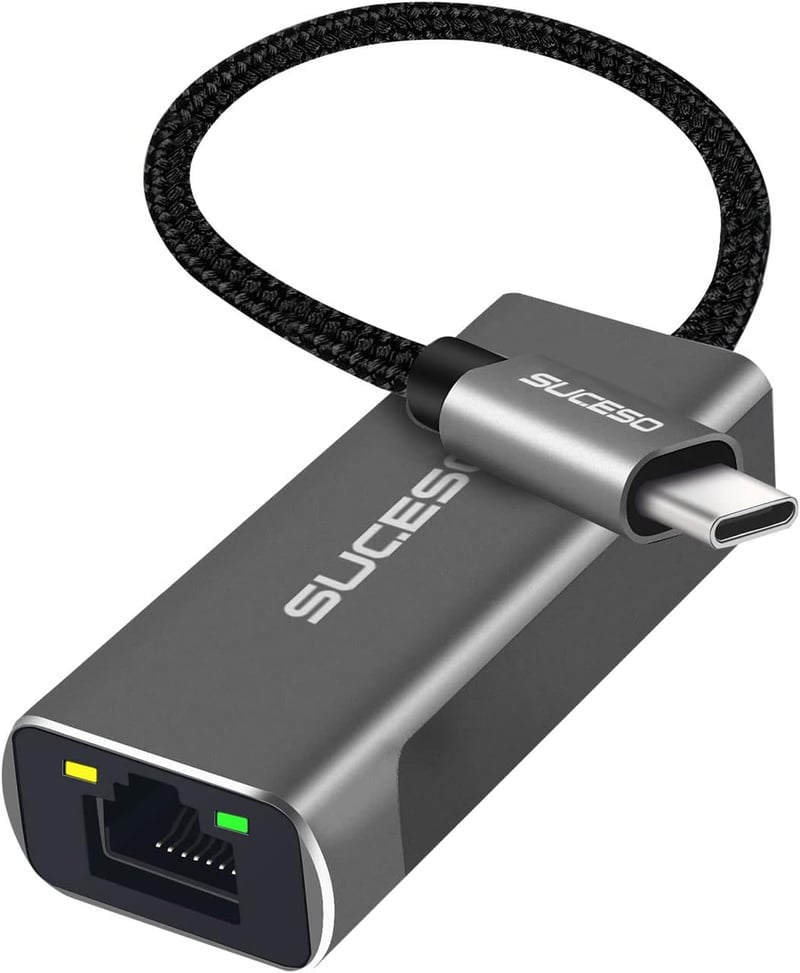 SUCESO USB-C to 2.5G Gigabit Ethernet adapter MacBook, iPad, Dell kompatibilis