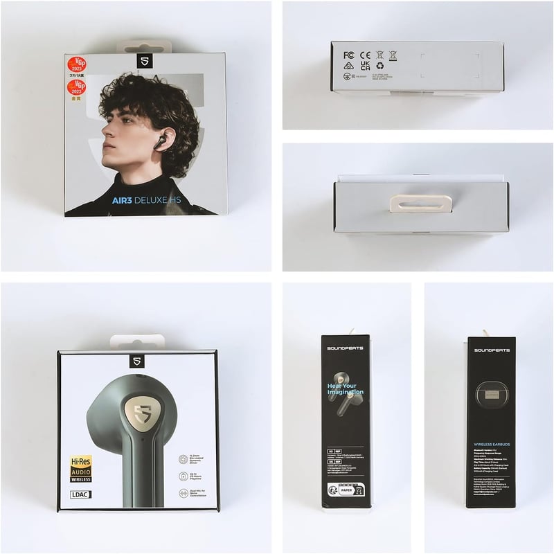 SoundPEATS Air3 Deluxe HS LDAC Hi-Res Bluetooth fülhallgató, ENC mikrofon, 20 órás üzemidő