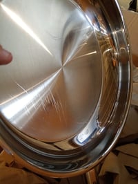 WMF Profi rozsdamentes acél serpenyő 28 cm, bevonat nélküli, indukciós, minden — karcos serpenyőbelső (állapot: lásd a 2. képet) 3