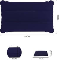 SUTAFOR Felfújható Párna, Ultrakönnyű Kempingpárna, Kék PVC Ülőpárna Utazáshoz, Strandra, Túrázáshoz, 44 x 28 cm, 60g 7