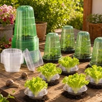 Set protecție grădină: 13 x inele anti-melci + 1 x clopot protecție plante 1