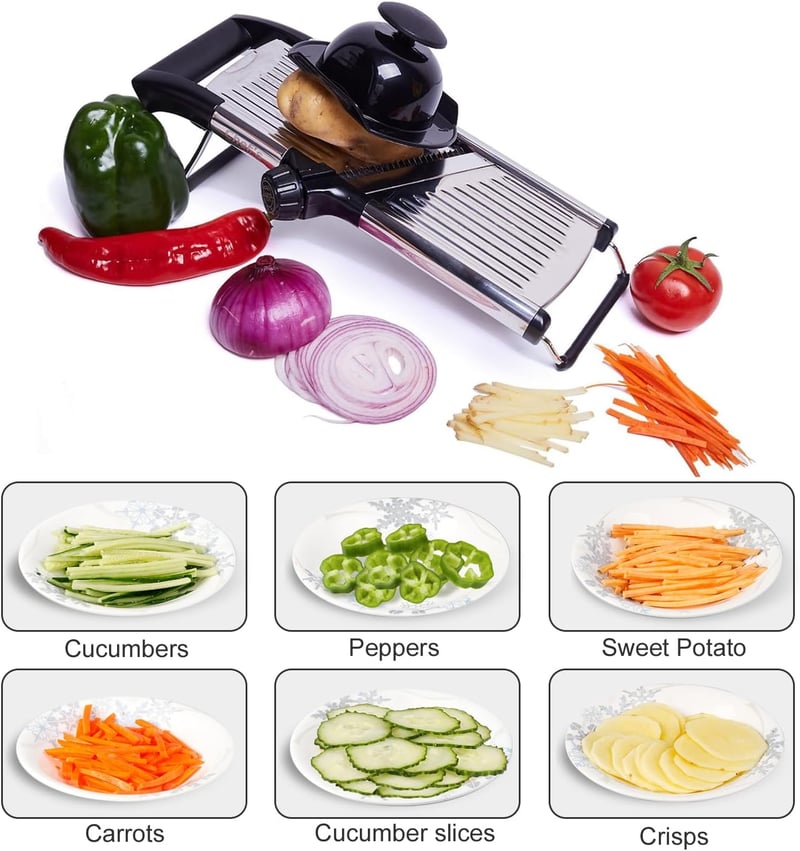 Chef's Inspirations Profi Mandoline Zöldségszeletelő és Julienne Vágó