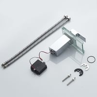 KEOKBON LED-es vízesés csaptelep, króm mosdócsap hideg-meleg vízhez 7