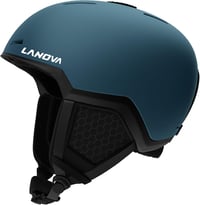 LANOVAGEAR Síbukósisak Szellőzőrendszerrel - Állítható Méretű Snowboard Sisak Férfiaknak és Nőknek, Levehető Fülpárnákkal, M-es Méret, Kék 1