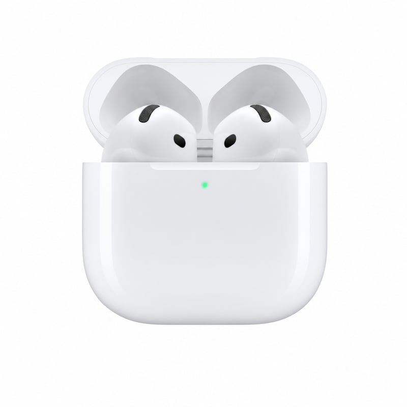 Bezdrôtové Bluetooth slúchadlá Apple AirPods 4 s aktívnym potlačením hluku, adaptívnym zvukom — s nabíjacím puzdrom USB-C (stav: pozri 2. obrázok)