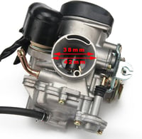 JFG RACING 26mm CVK26 Karburátor - Keihin Helyettesítő GY6 150cc 200cc 250cc Robogókhoz, ATV-khez és Motorkerékpárokhoz - Alumínium Ötvözet 3