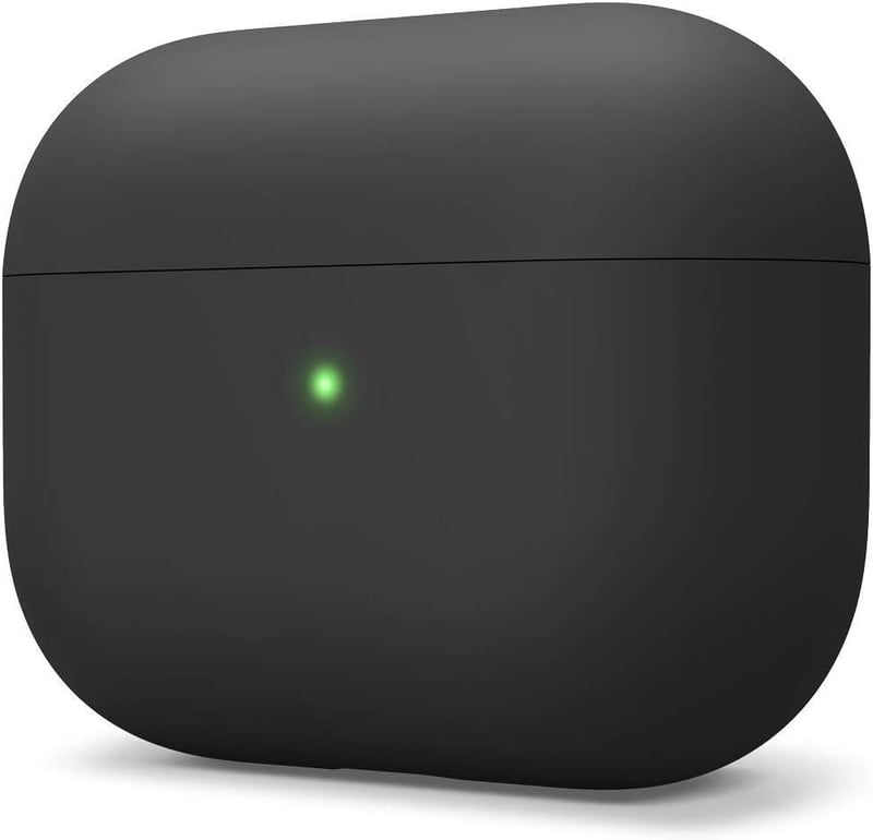 Apple AirPods Pro Fekete Szilikon Tok - Vezeték Nélküli Töltés