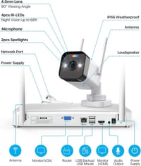 ZOSI 3MP WiFi Biztonsági Kamera - Felújított C188 Modell 9
