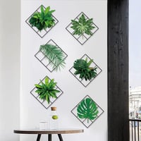Droomhuis Növény Falmatrica Szett - 6 db Önálló Átlátszatlan Virág Falikép Konyhába, Nappaliba, Gyerekszobába, Fürdőbe - Modern Herbárium St 3
