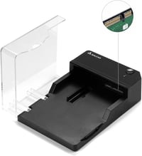Salcar USB 3.0 külső merevlemez ház 2,5" és 3,5" SATA SSD és HDD-hez, tápegységgel 2