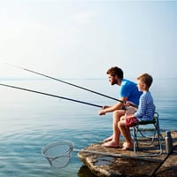 WANGDEFU 150cm Teleszkópos Hálónyél Alumínium Horgászkescher 3 Részes 7