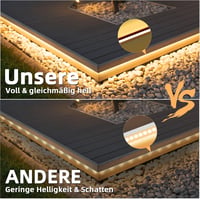 Lamomo 30m LED Szalag, Meleg Fehér 3000K Fénycsík, Szabályozható Fényerejű Vízálló Neon Világítás, Szilikon Rugalmas 24V Beltéri-Kültéri  3