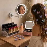 Štartovací balíček pre vizáž: LED zrkadlo + organizér + fixátor + doplnky 1