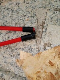 Bețe de aliniere pentru golf flintronic, 2 bucăți, pliabile — defecte, funcționează parțial: sistemul de îmbinare este rupt (stare: vezi a doua imagine) 2