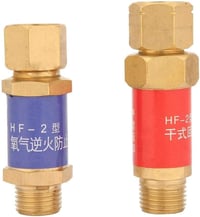 BiuZi M16x1,5 Oxigén-Acetilén Visszacsapószelep - Sárgaréz HF-2 Lángzár, CE Tanúsított Hegesztési Tartozék, Gázvisszaáramlás Elleni Védelem 4