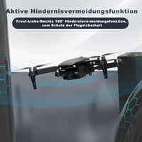 TTROARDS TT19 Drón Kamerával - Kefenélküli Motor, 180° Akadályérzékelés, Állítható Lencse, Szélvédelem, 1080p Felvétel, Összecsukható Mini D 2