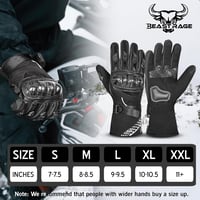 BEAST RAGE Téli Motoros Kesztyű - Vízálló, Szélálló, Érintőképernyős, Hőszigetelt Kesztyű Motorozáshoz, Férfiaknak és Nőknek, Kék, L Méret 5