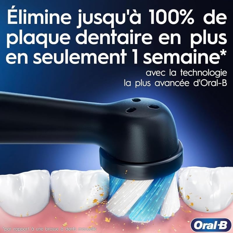 Oral-B iO-3S Elektromos Fogkefe Rózsaszín - Újratölthető, Kerek Fejjel, Időzítővel, Felnőtteknek, Akkumulátoros