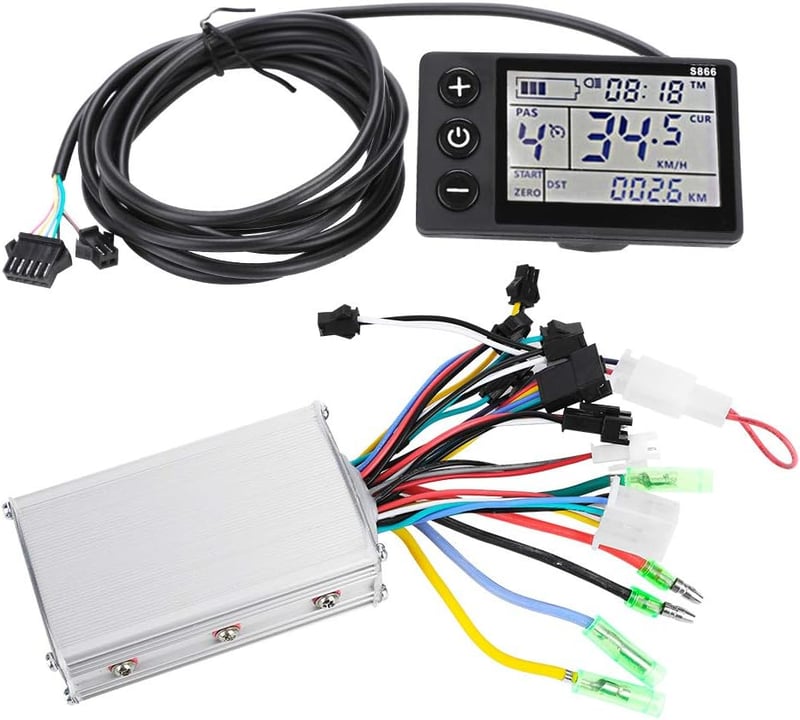 MAGT 36V-48V Elektromos Roller Kefe Nélküli Vezérlő - Vízálló LCD Kijelzővel, Alumínium Szinusz Szabályzó Elektromos Kerékpárokhoz - 2#36V-48V