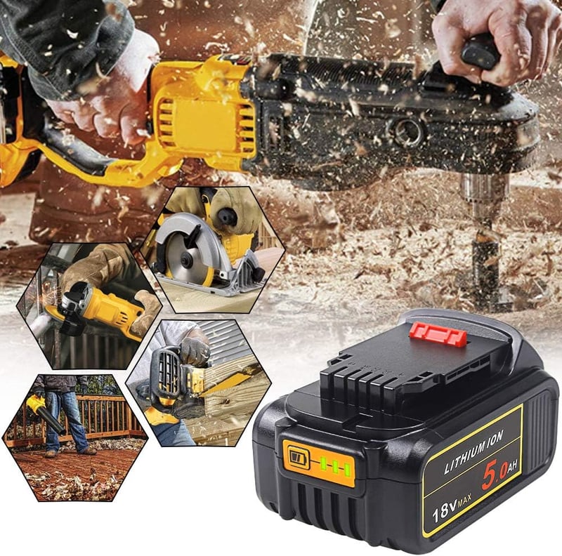 DeWalt 18V 5.0Ah Li-ion akkumulátor csomag - 2db, kompatibilis XR szerszámokkal