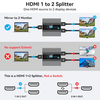 VEDINDUST 8K 4K HDMI Elosztó 1:2 - Xbox, PS5 Kompatibilis 2