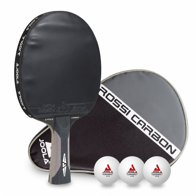 JOOLA Rossi Carbon Profi reket za stolni tenis 29,5 cm ITTF — neispravan, djelomično funkcionalan: guma se odvojila/napuhnula (stanje: vidi 2. sliku)