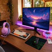 Gamer rajt: DisplayPort-kábel + RGB mechanikus billentyűzet + egérpad + RGB LED-szalag + fejhallgató 1