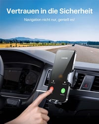 andobil Autós Telefontartó Szellőzőrácsra - 360° Forgatható Univerzális Mobiltartó, Dupla Rögzítővel, 4-7" Készülékekhez, iPhone Samsung Hua 5