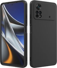 Xiaomi Poco X4 Pro védőtok - Strapabíró fekete borítás 1