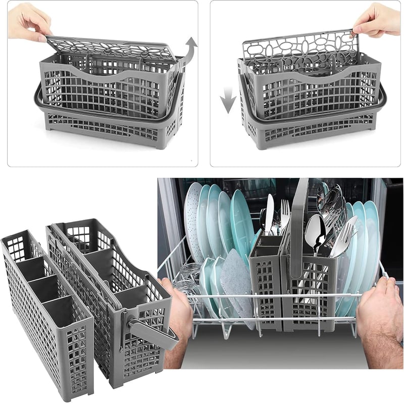 Bosch, Maytag, Kenmore és Whirlpool mosogatógépekhez való univerzális evőeszköztartó kosár