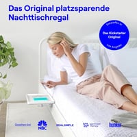 BedShelfie bijeli drveni lebdeći noćni ormarić za krevete na kat i boxspring krevete 2