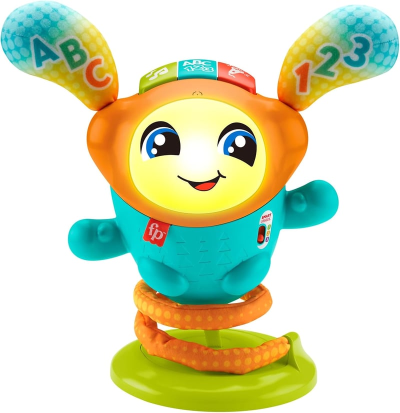 Fisher-Price DJ Hüpfi Interaktív Táncoló Játék - Zenélő, Mozgó Gyerekjáték 9 Hónapos Kortól, Német Nyelvű, Elemmel, Többszínű