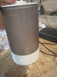 Umidificator Homvana H101, 3,6 litri, abur rece la 360°, silențios 16 dB, cu compartiment pentru uleiuri esențiale, gri, utilizat 4