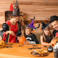 10 db Fekete Varázsló Kalap Gyerekeknek és Felnőtteknek - Halloween Boszorkány Jelmez Kiegészítő 5