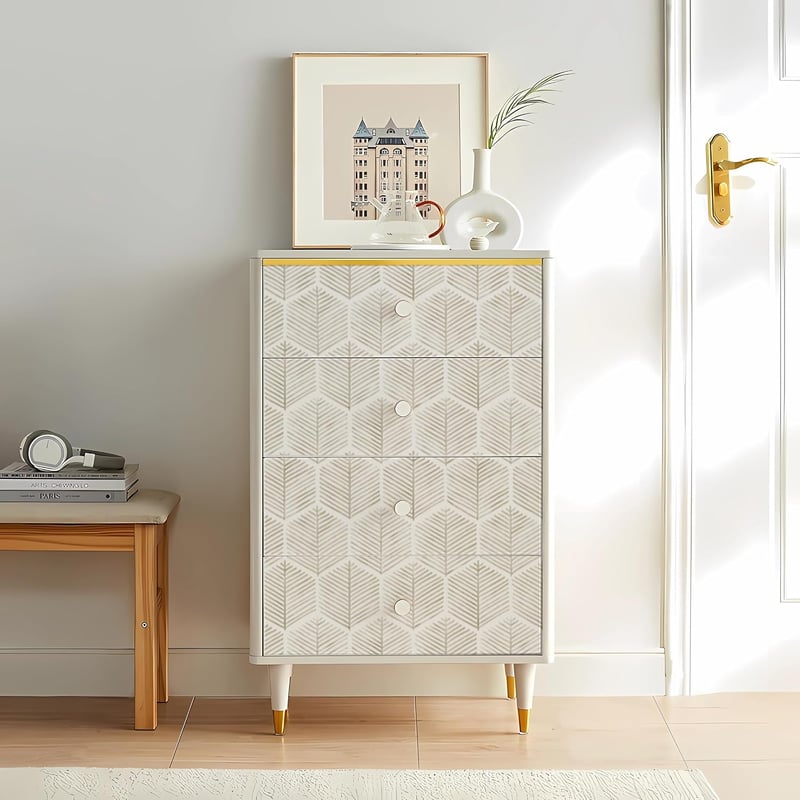 myforHD Öntapadós Tapéta - Modern Bézs Csíkos Vinyl Fólia Bútorokhoz - Vízálló Dekorációs Matrica Fiókokhoz, Polcokhoz (44cm x 300cm)